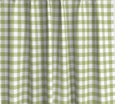 Iva in Eloise Green Drapery Panel - The Mayfair Hall