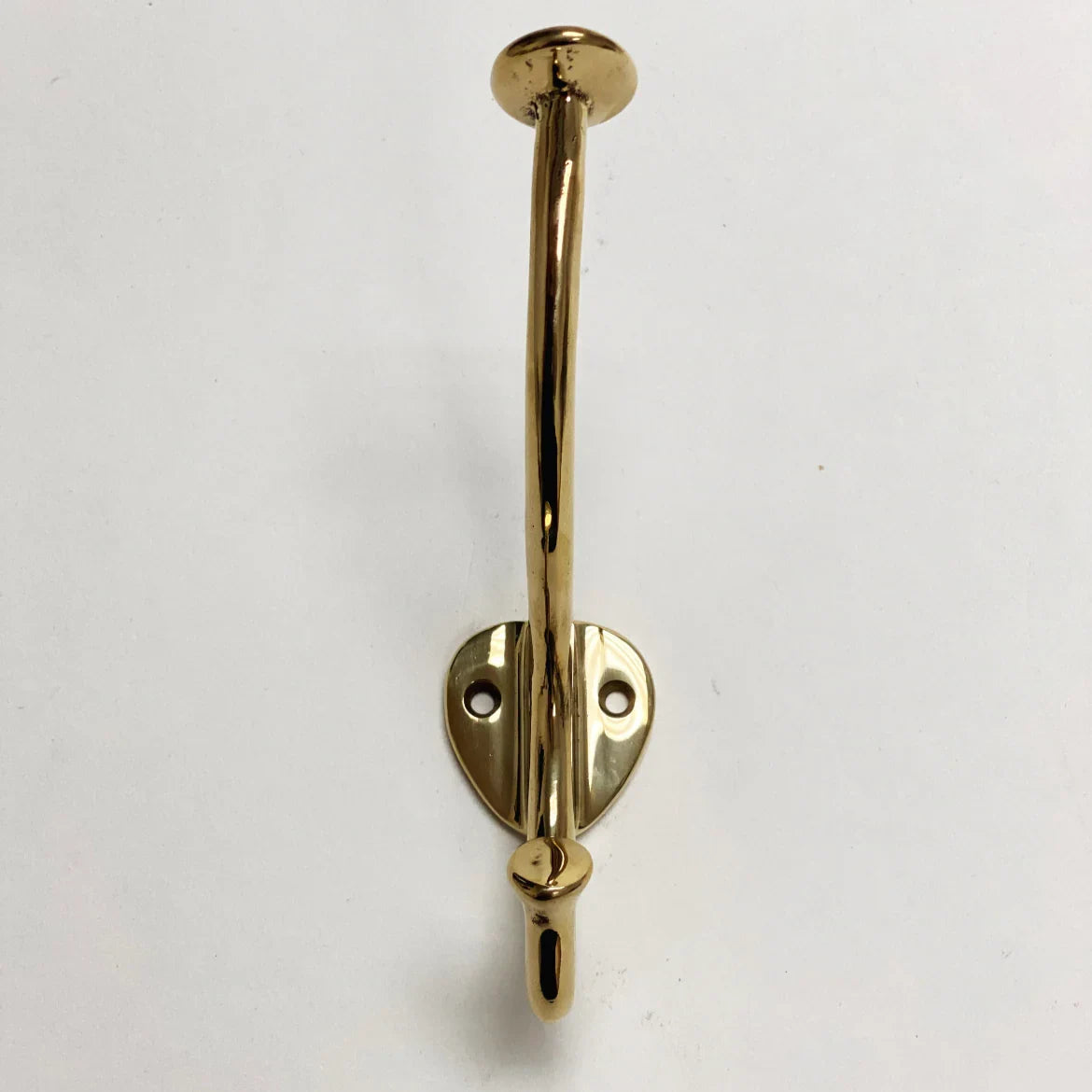 Polished Unlacquered Brass "Ellie" Wall Robe Coat Hook