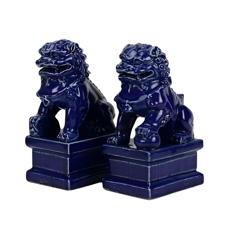 Mini Navy Foo Dogs