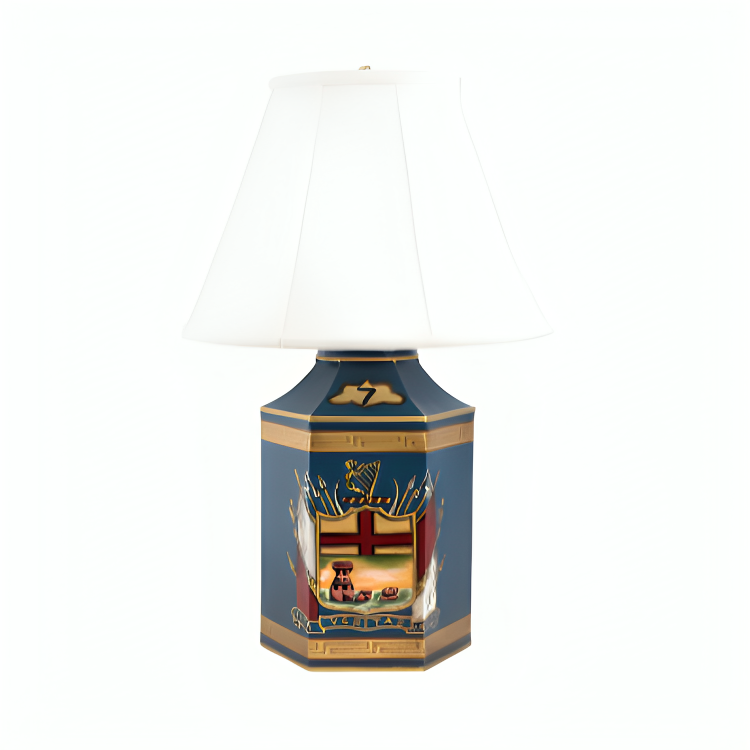 Regal Crest Chinoiserie Tole Lamp