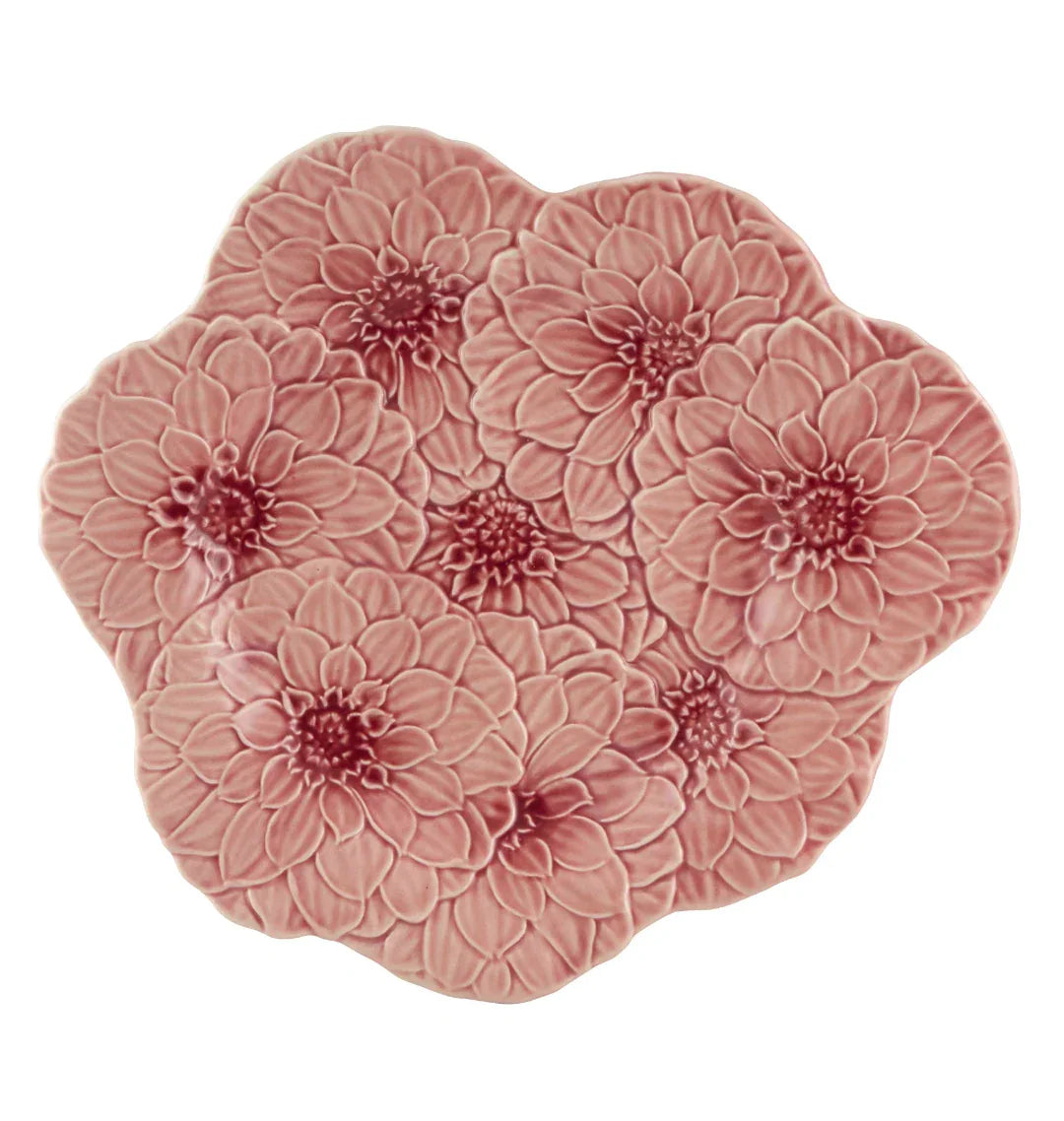 Maria Flor Earthenware Dinner Plate in Pink (Set of 4) - The Mayfair Hall