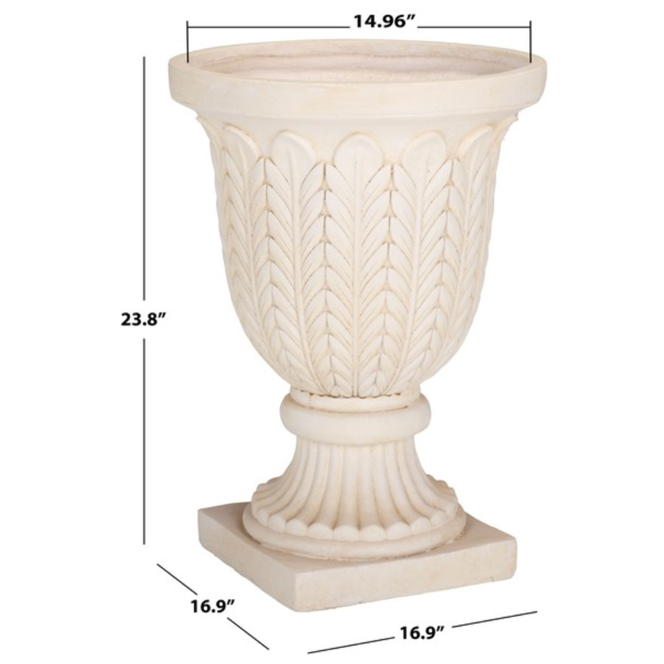Apollo Outdoor Planter Pot in Off White