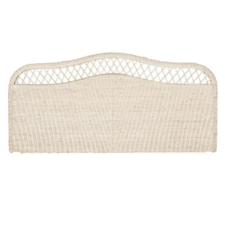 Sephina Rattan Headboard in White Washed