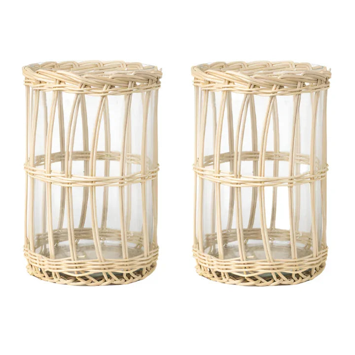 Chunky Vertical Wicker Hurricane - The Mayfair Hall