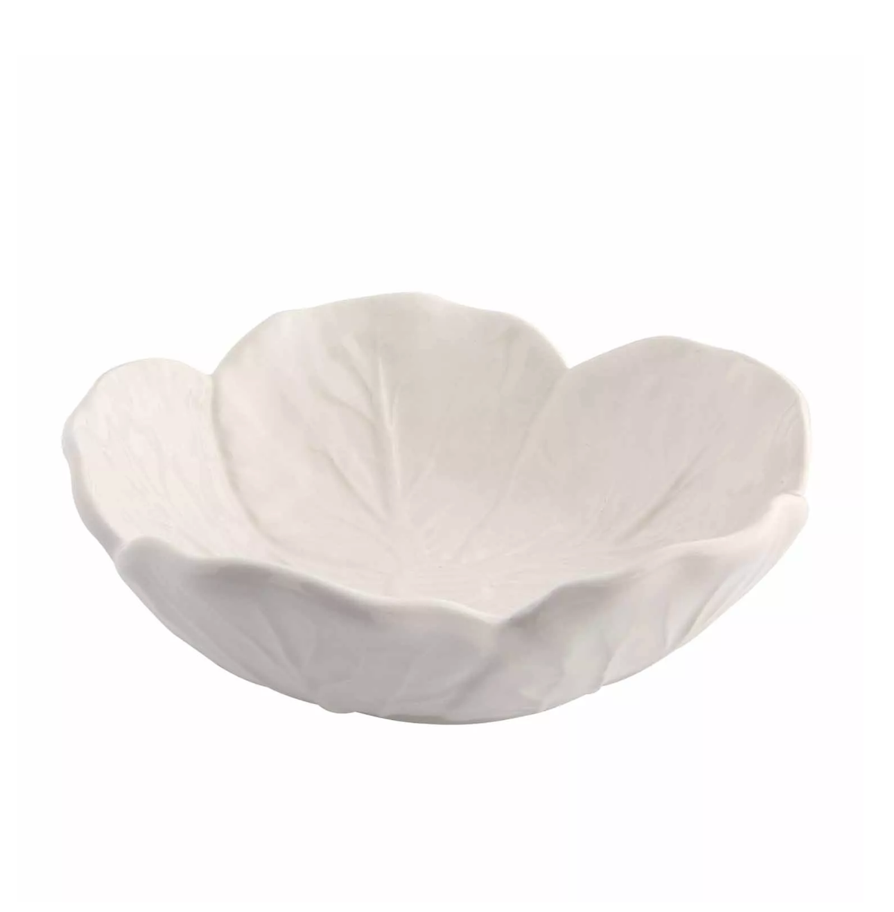 Cabbage Earthenware Salad Bowl – Beige – Set of 2