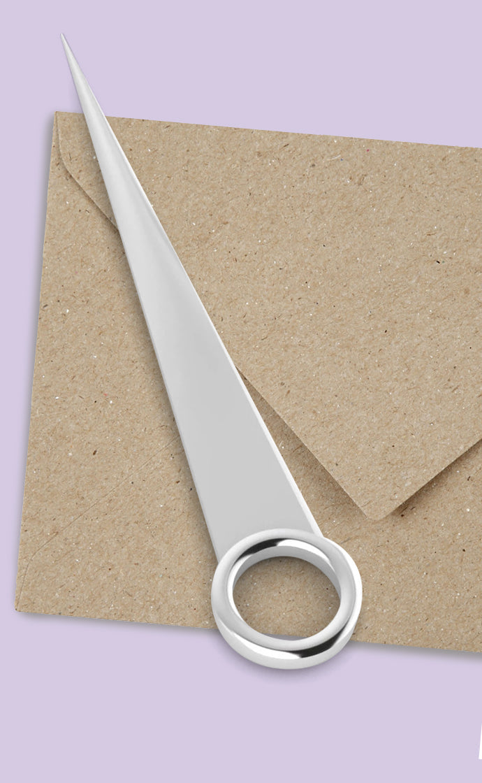 Ring Sterling Silver Letter Opener by Krysaliis