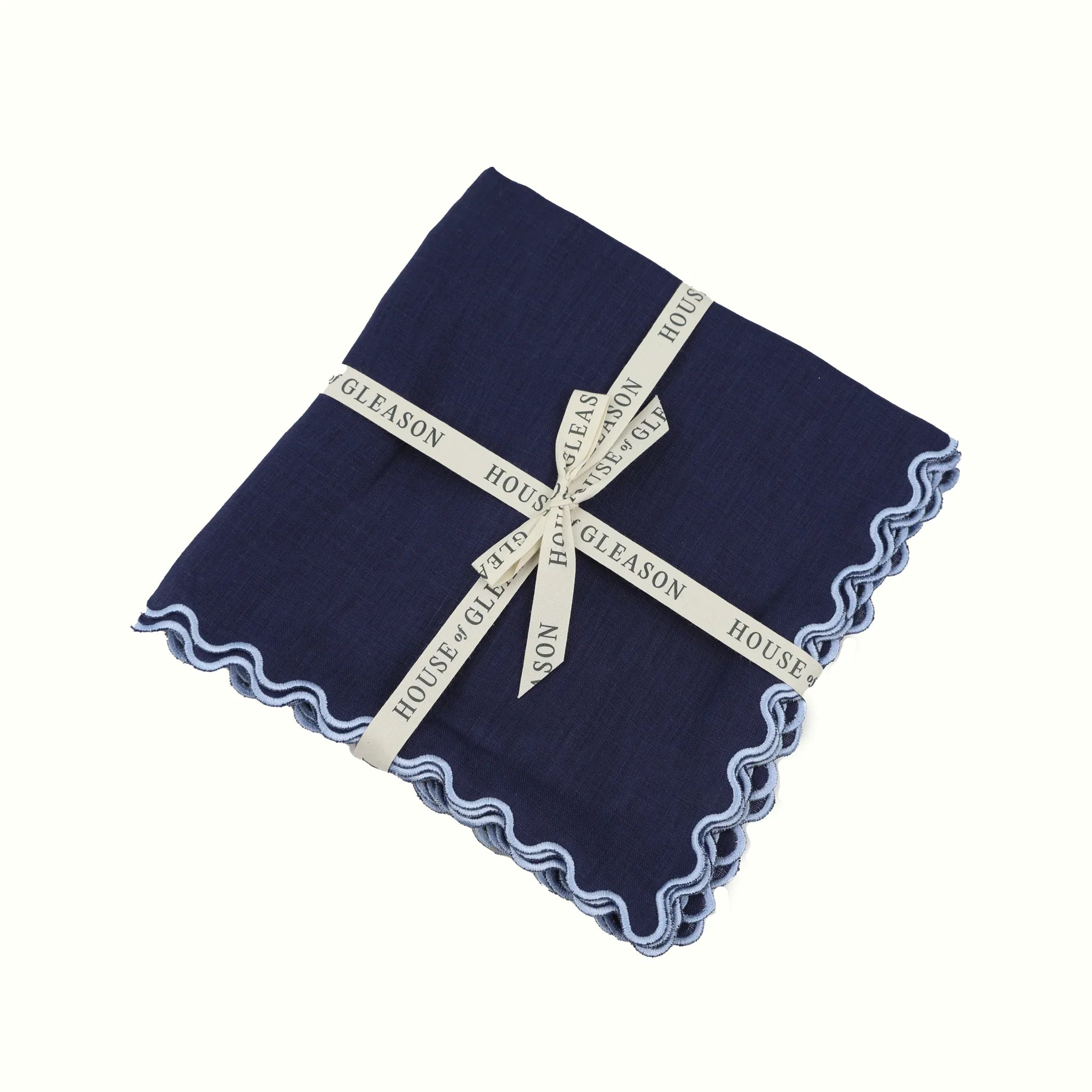 The Vivienne Dinner Napkins - Navy - The Mayfair Hall