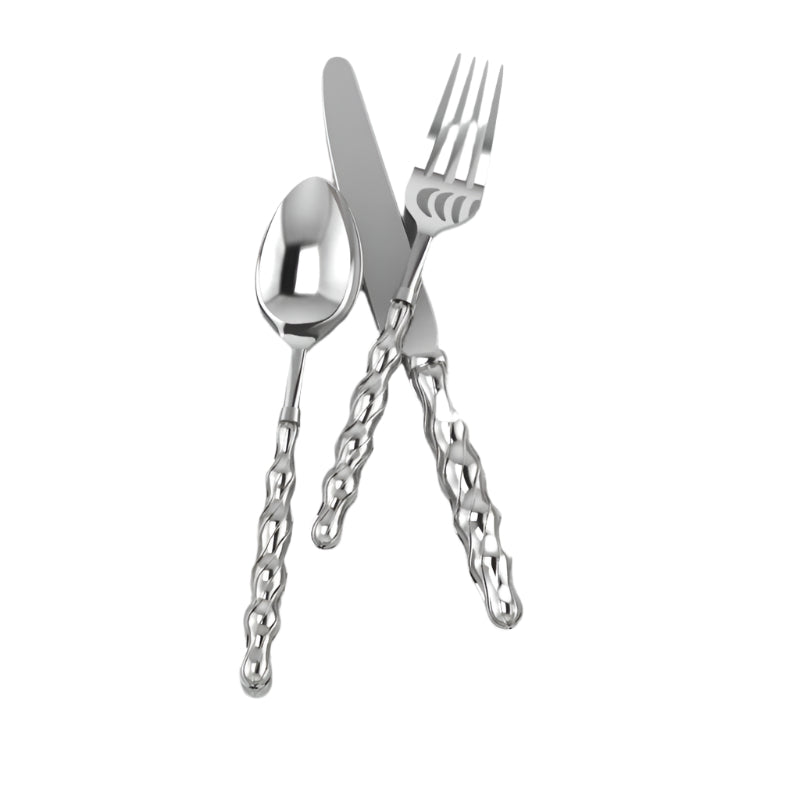 Ficelle 3-piece Sterling Silver Flatware Set by Krysaliis