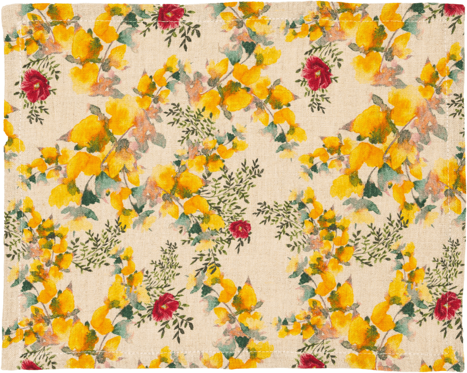 6 Organic Linen Placemats in Saint Valentine