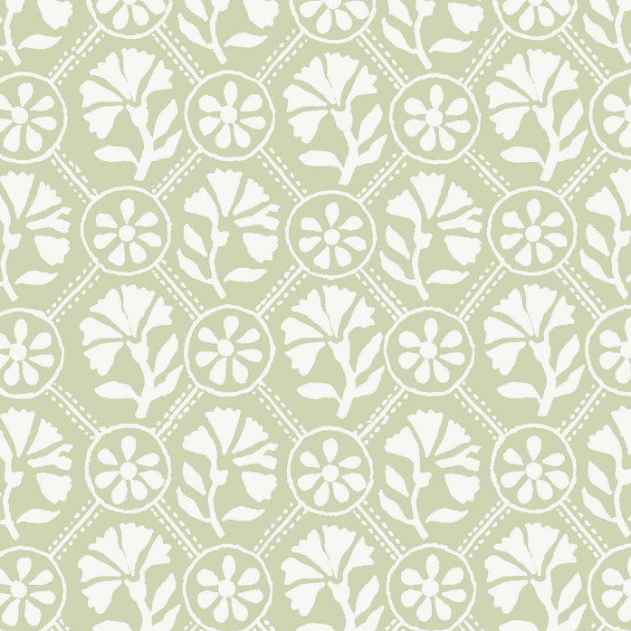 Sophie Pillow Cover in Celadon Reverse