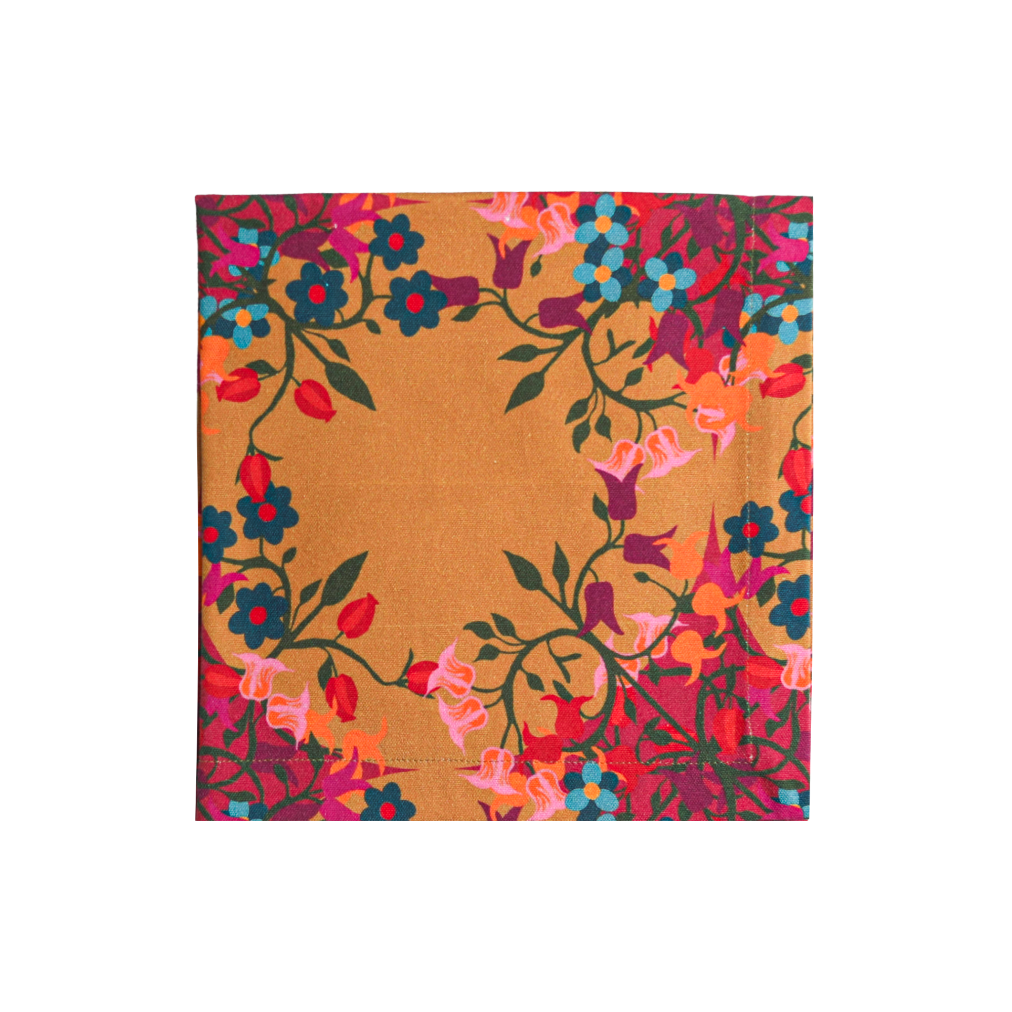 6 Napkins Blumen Orange Offcut Version