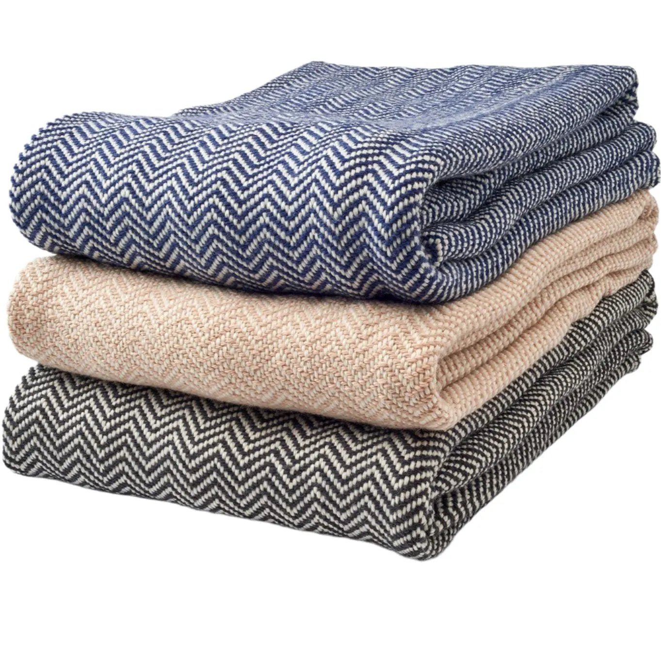 Chevron Pattern Soft Wool Throw Size Blanket