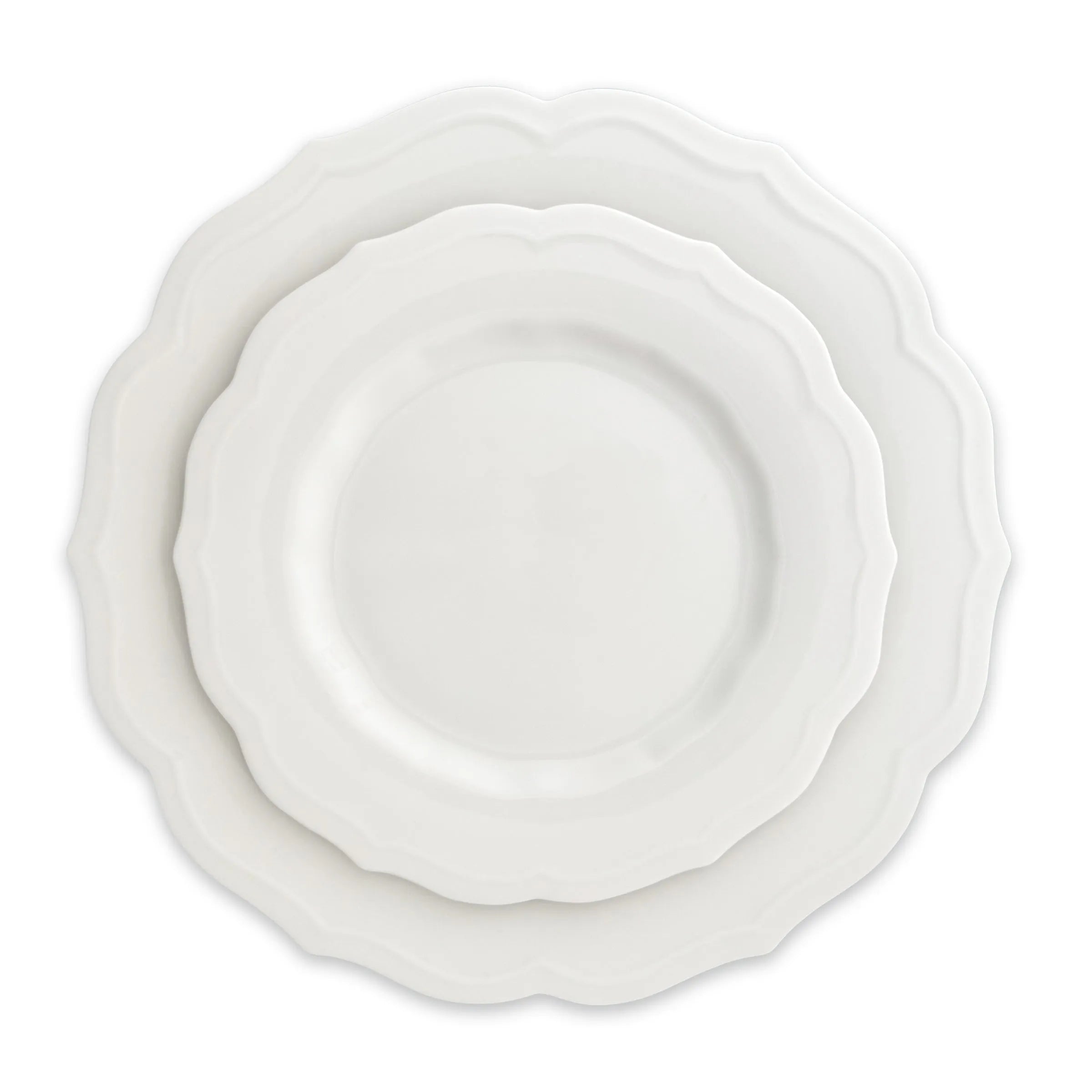 Stella Scalloped Porcelain Dinner Plate