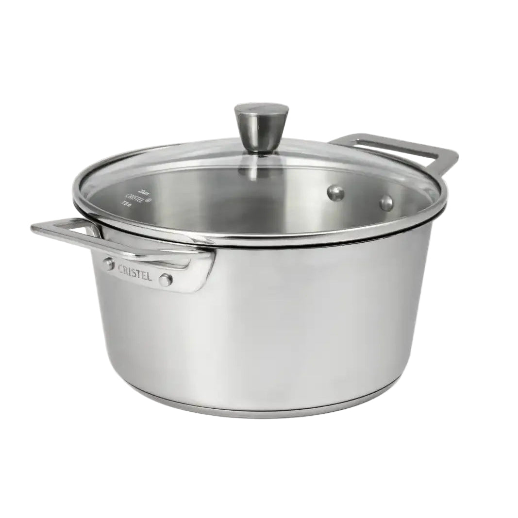 1826 Stainless Steel Stewpot with Glass Lid by Cristel