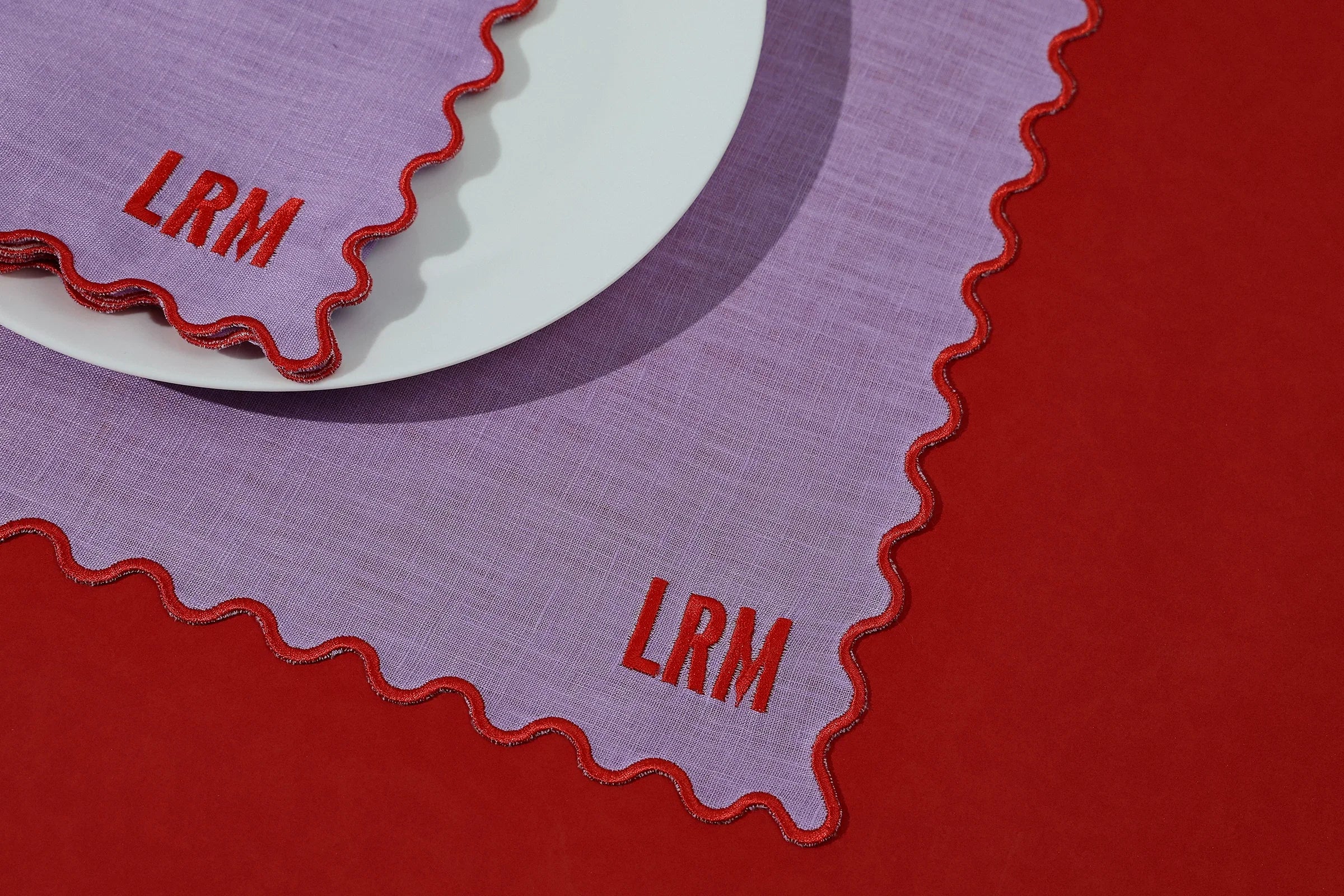 The Vivienne Linen Placemats - Lilac - The Mayfair Hall