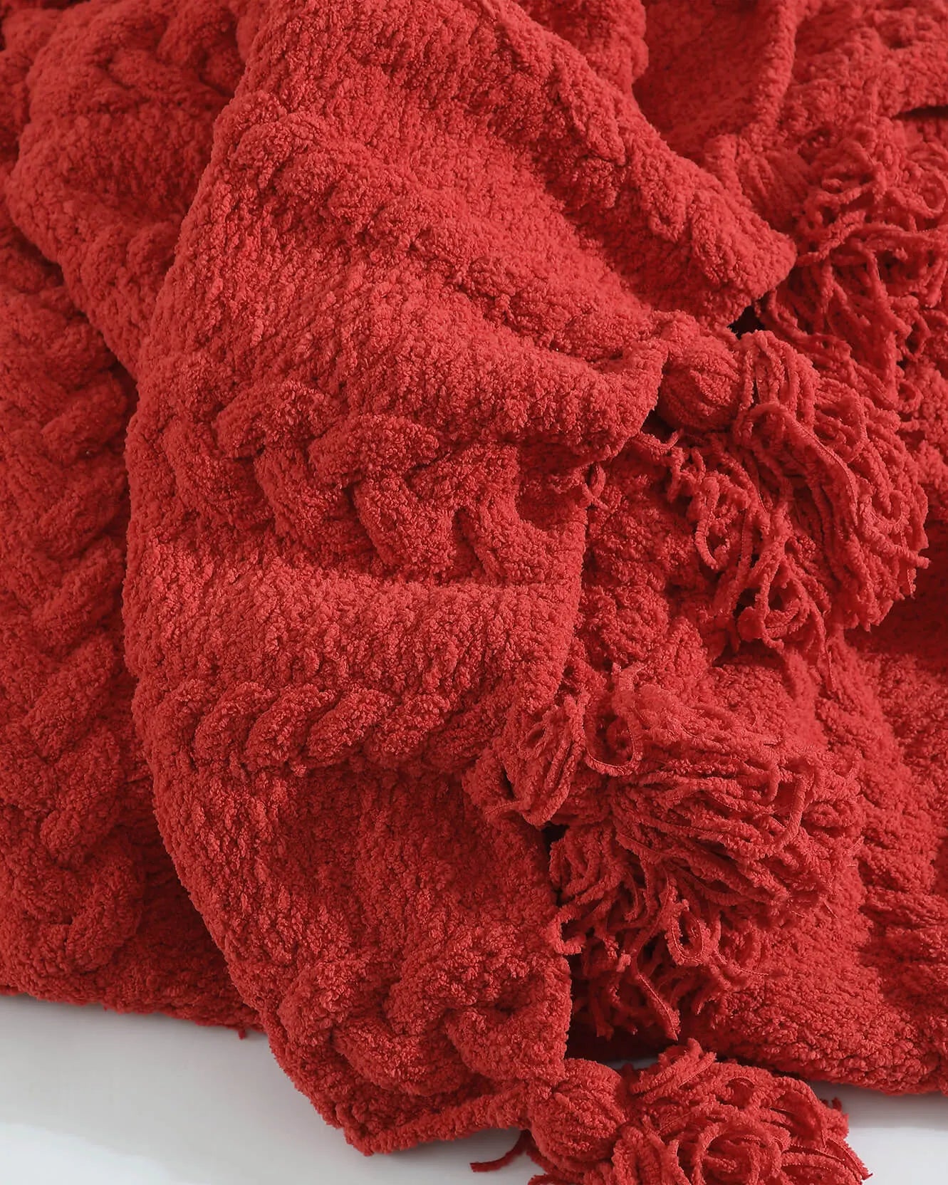 Braided Pom Pom Throw - The Mayfair Hall