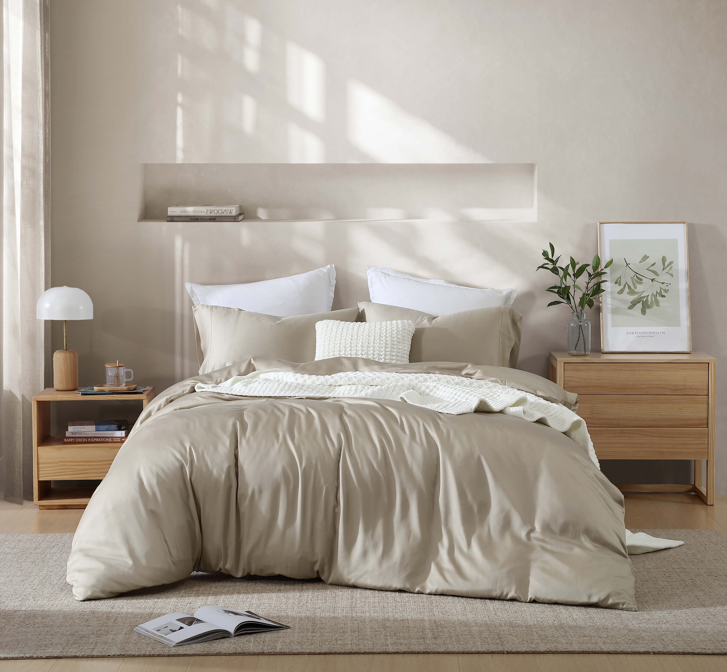 Silky Lyocell Fitted Sheet Set