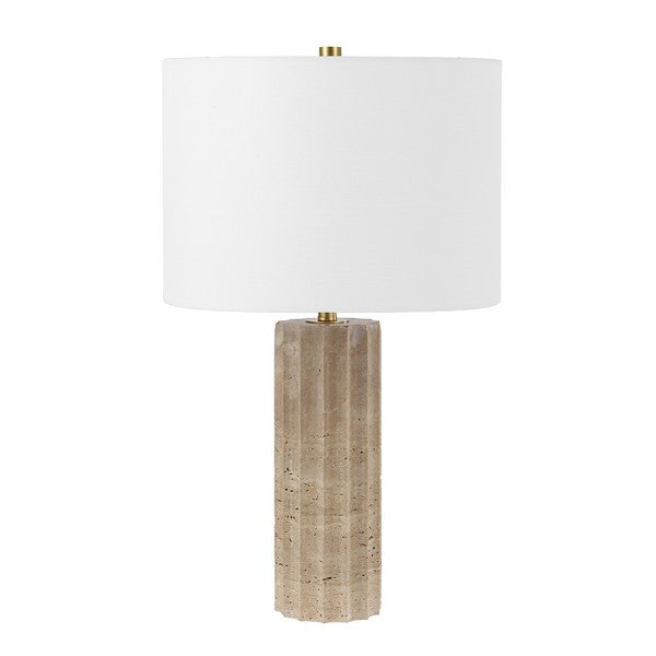 Remi Beige/White Table Lamp - The Mayfair Hall