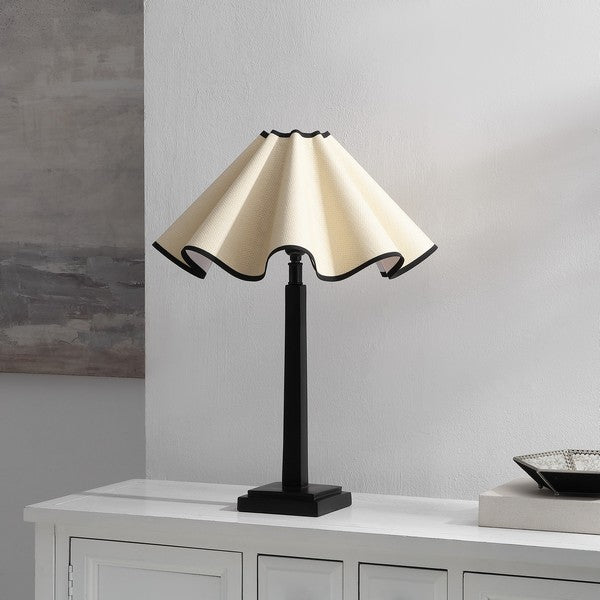Monika Table Lamp in Black and Natural