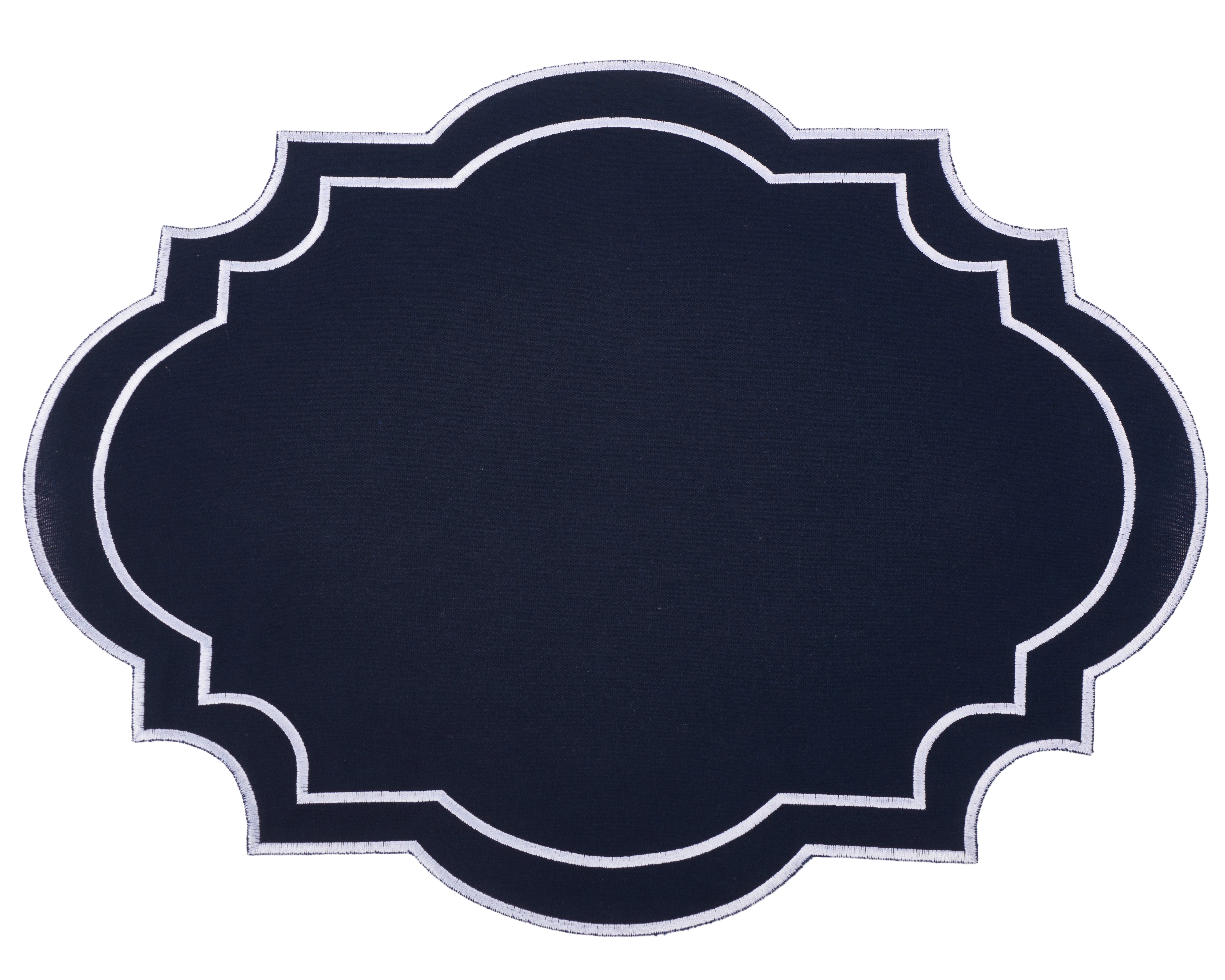 Nantucket Navy & White Placemat & Napkin