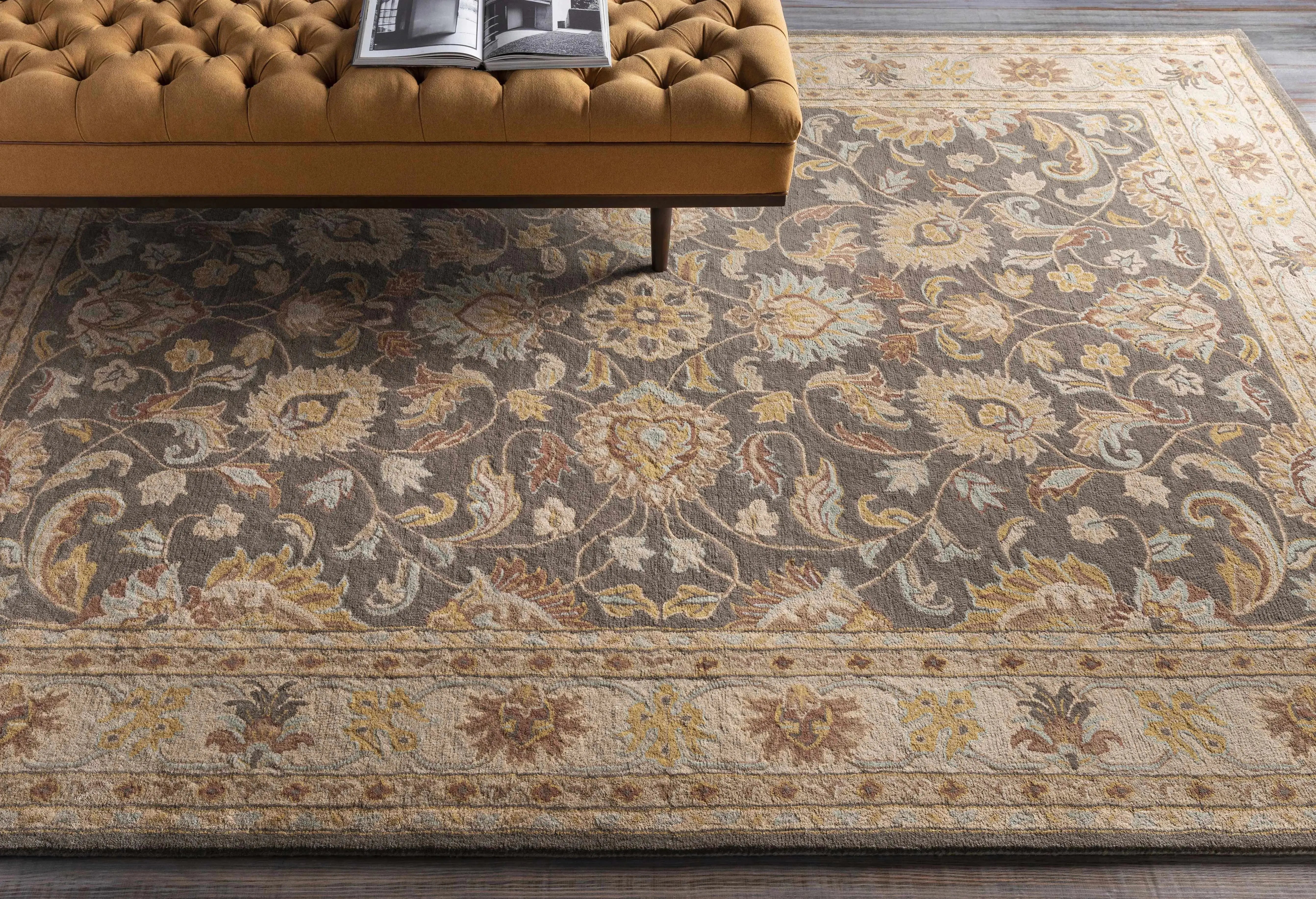 Cherryfield Wool Rug in Taupe