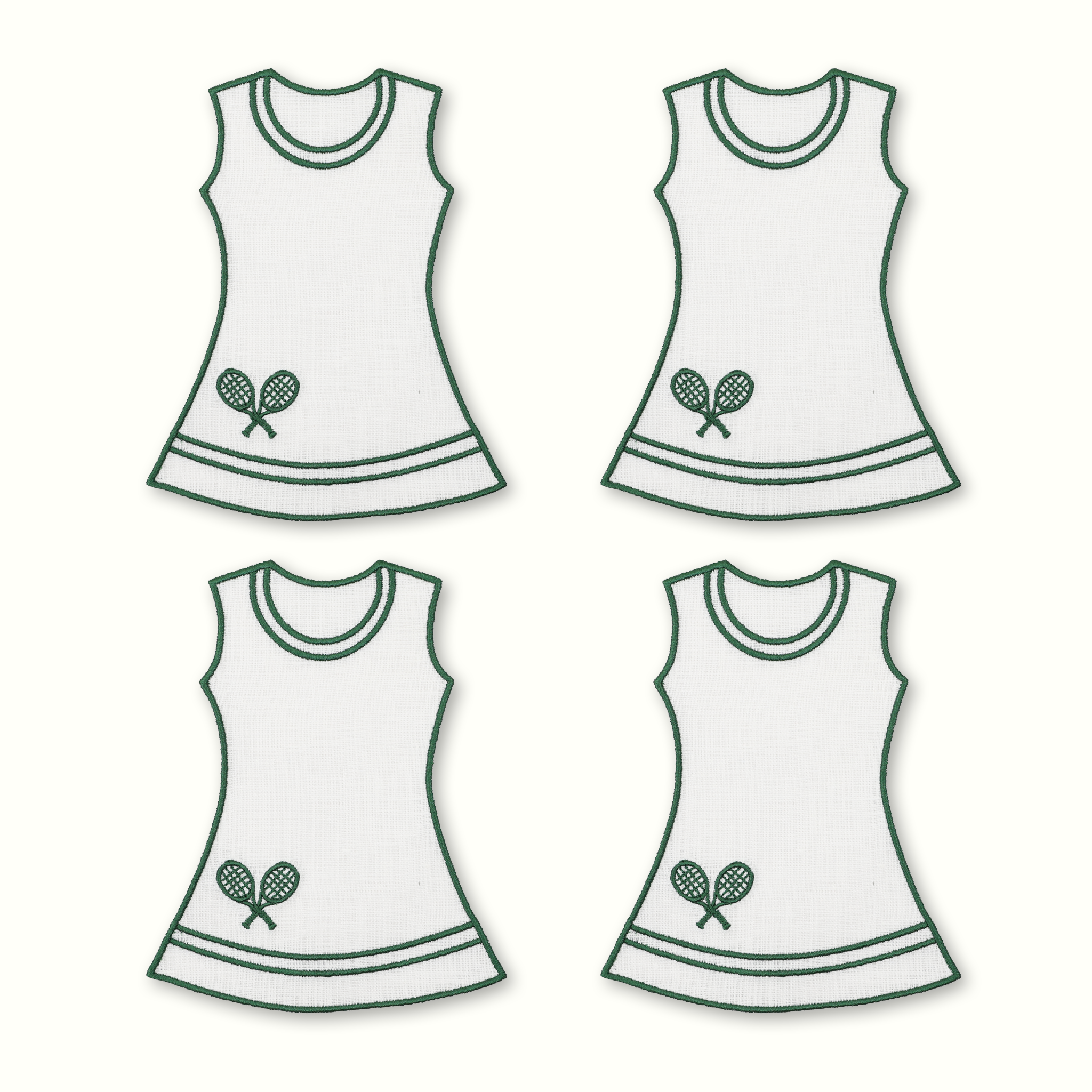 Tennis Dress Cocktail Napkins