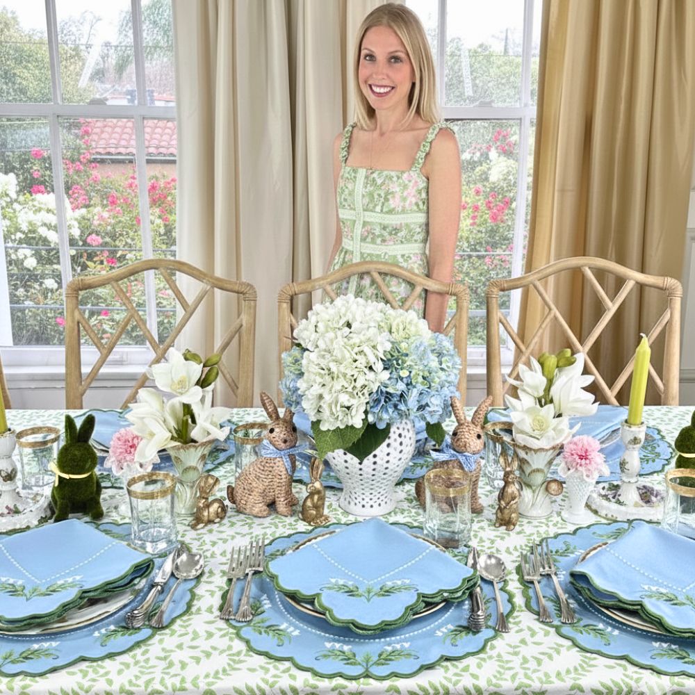 Light Green Leaves - Tablecloth