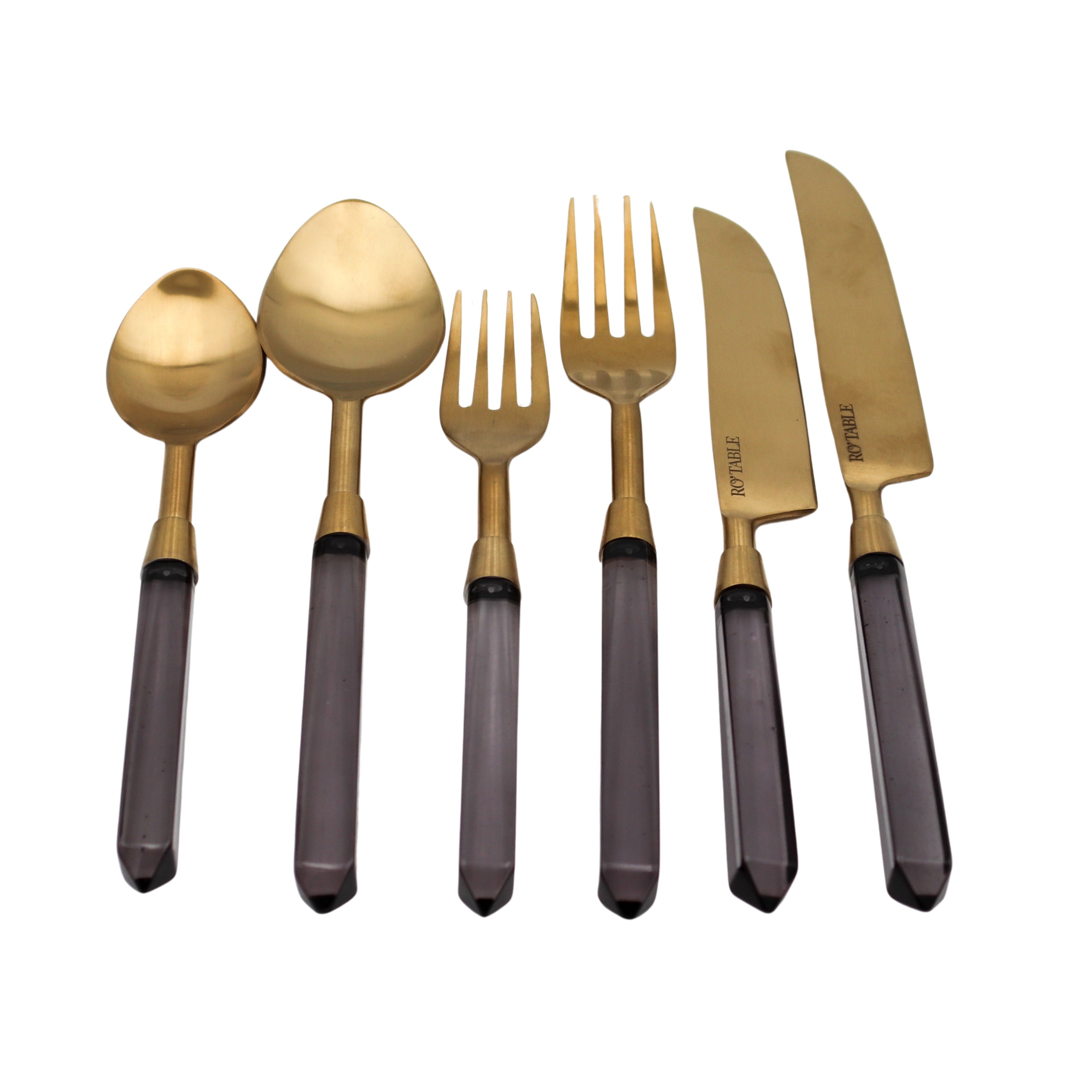 24pc Set Twilight Slate Cutlery - 6 Piece - Set of 4