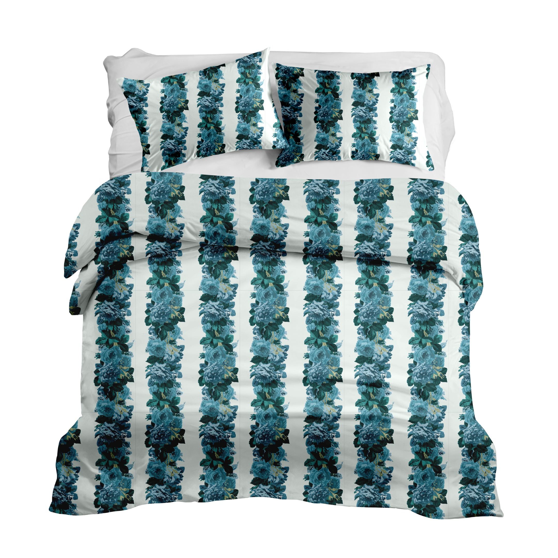 Eliza Jane in Teal Duvet Cover
