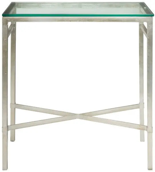 Viggo Antique Silver Glass Side Table - The Mayfair Hall