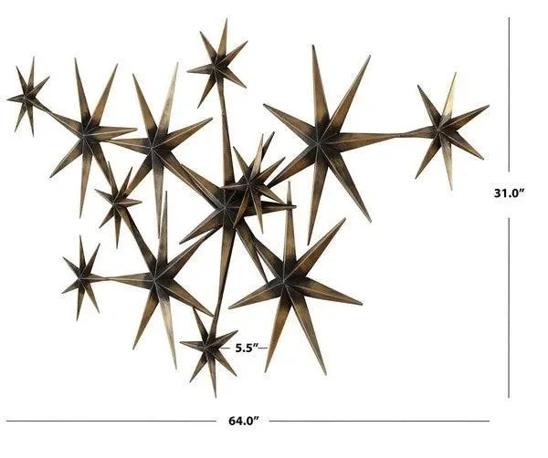 Jakob Metal Wall Decor in Bronze - The Mayfair Hall