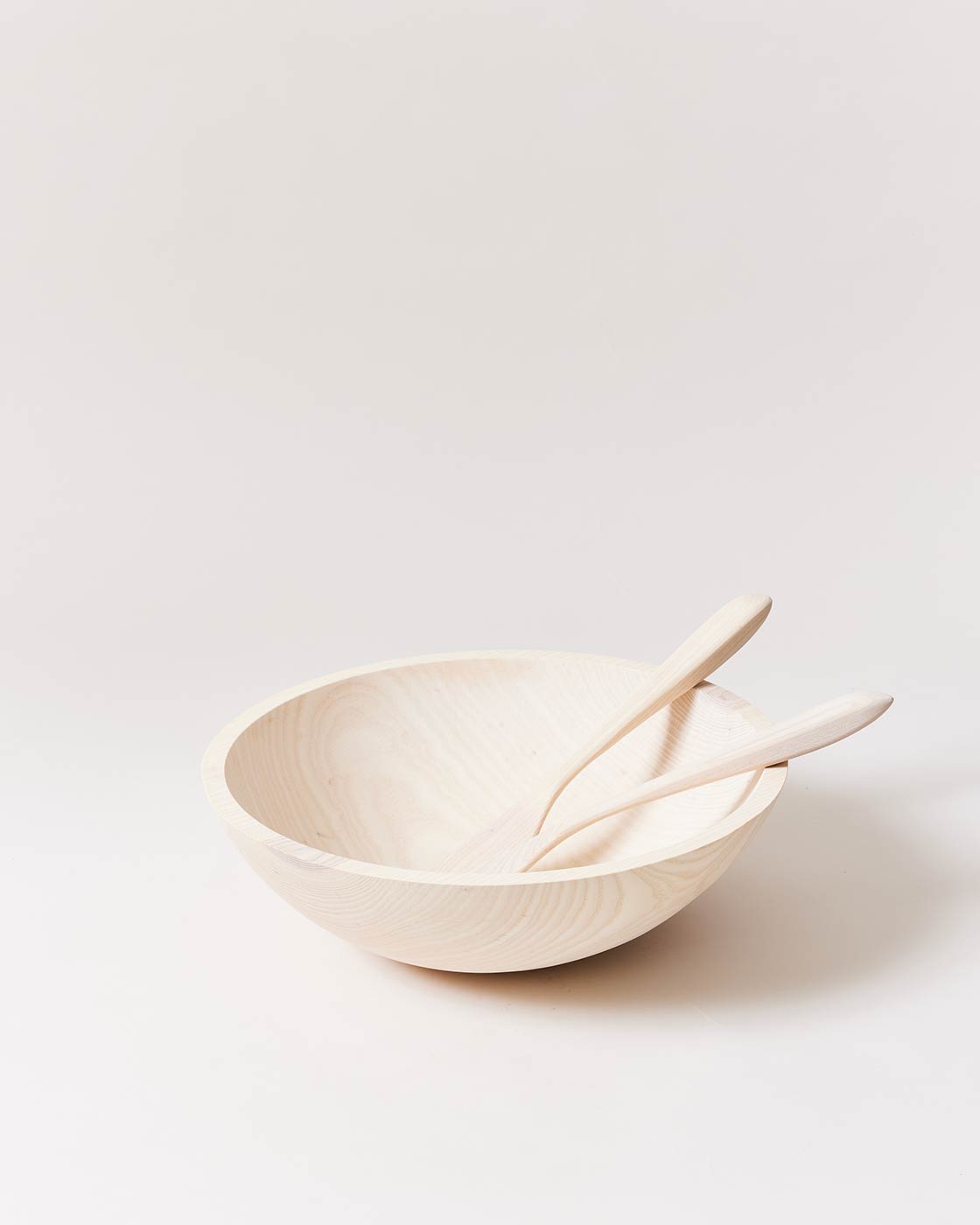 Crafted Wooden Bowls - White