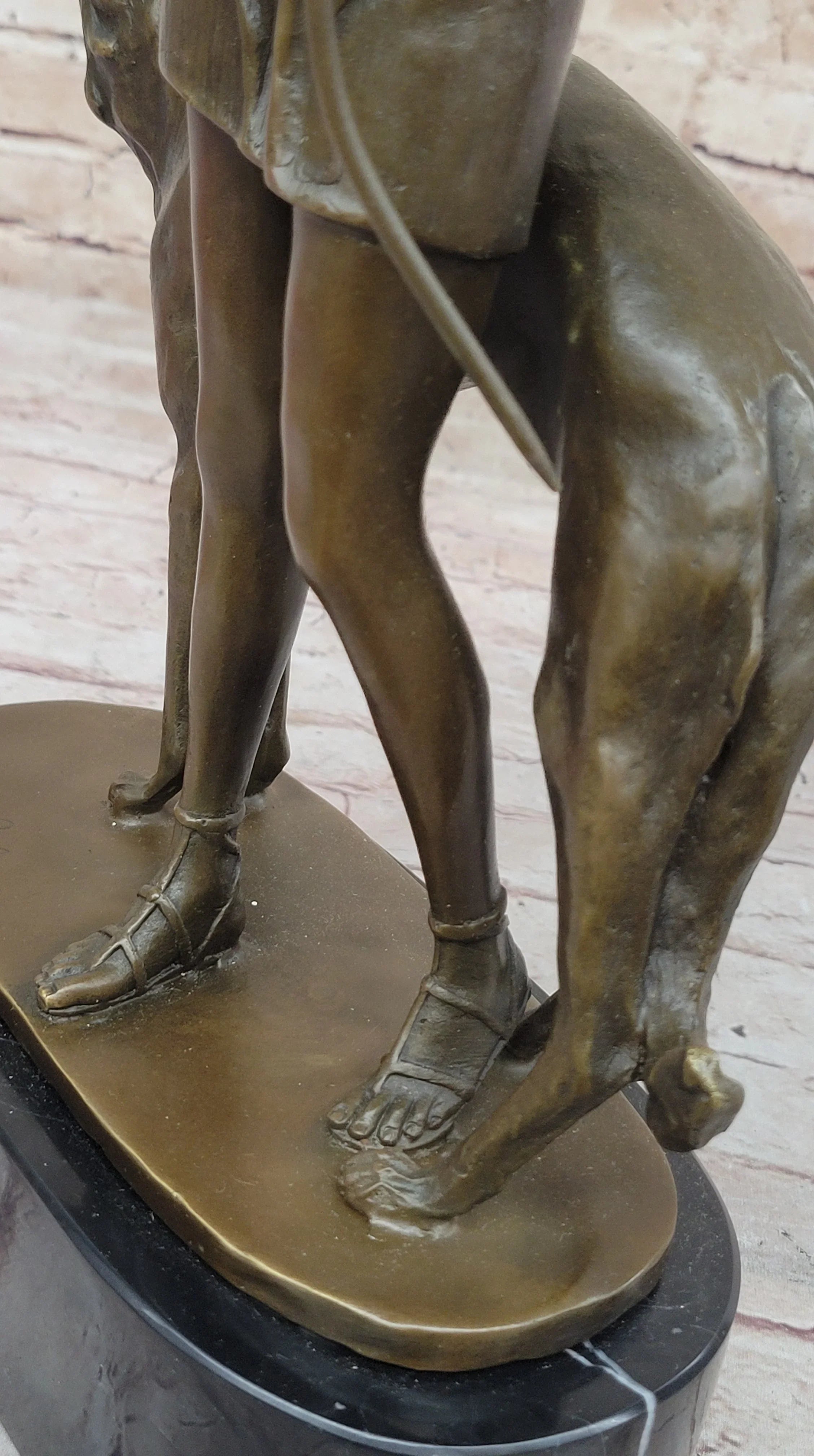 Diana the Huntress with Companion Dog by Bruno Zach Bronze Sculpture - The Mayfair Hall