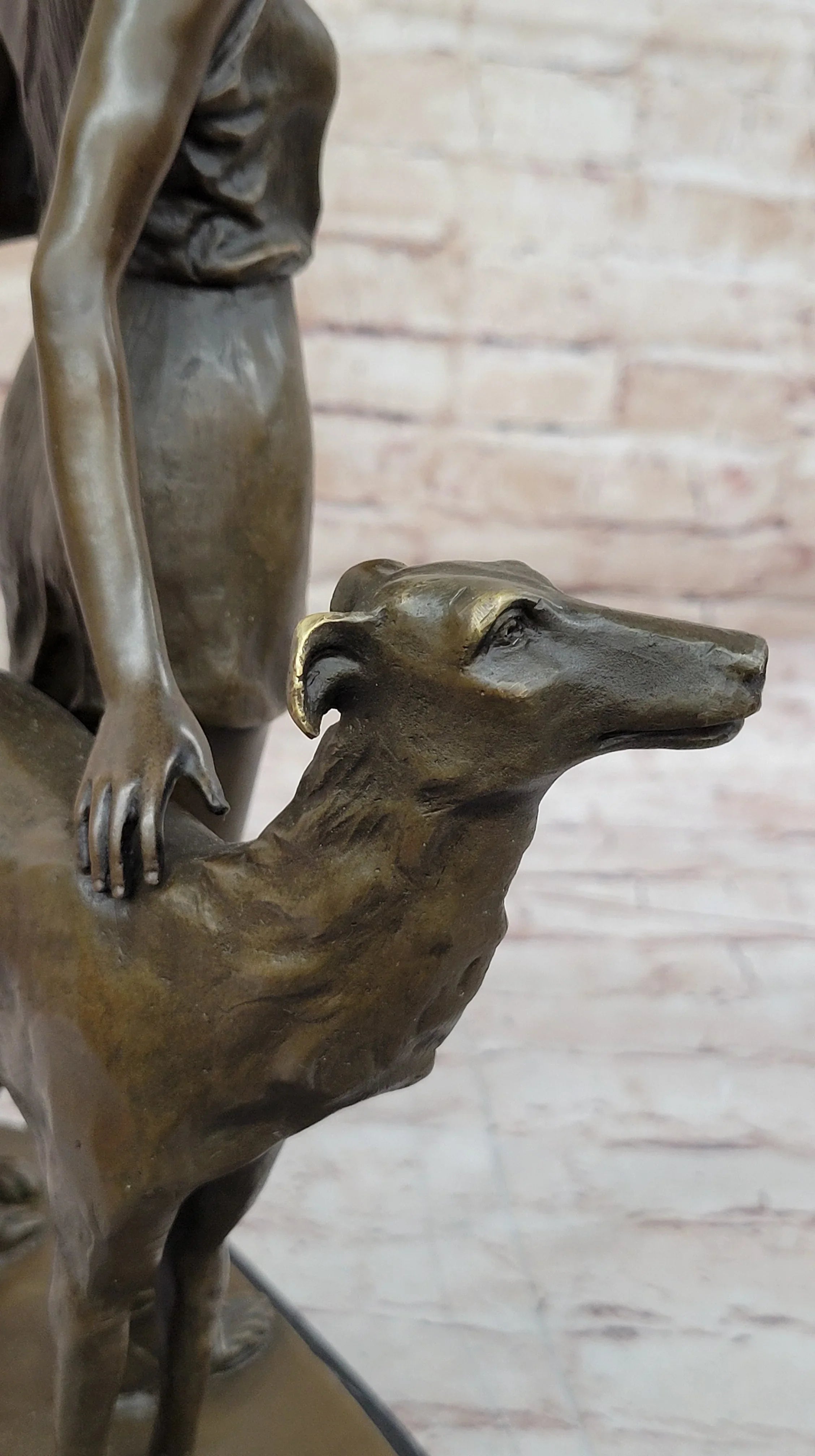 Diana the Huntress with Companion Dog by Bruno Zach Bronze Sculpture - The Mayfair Hall