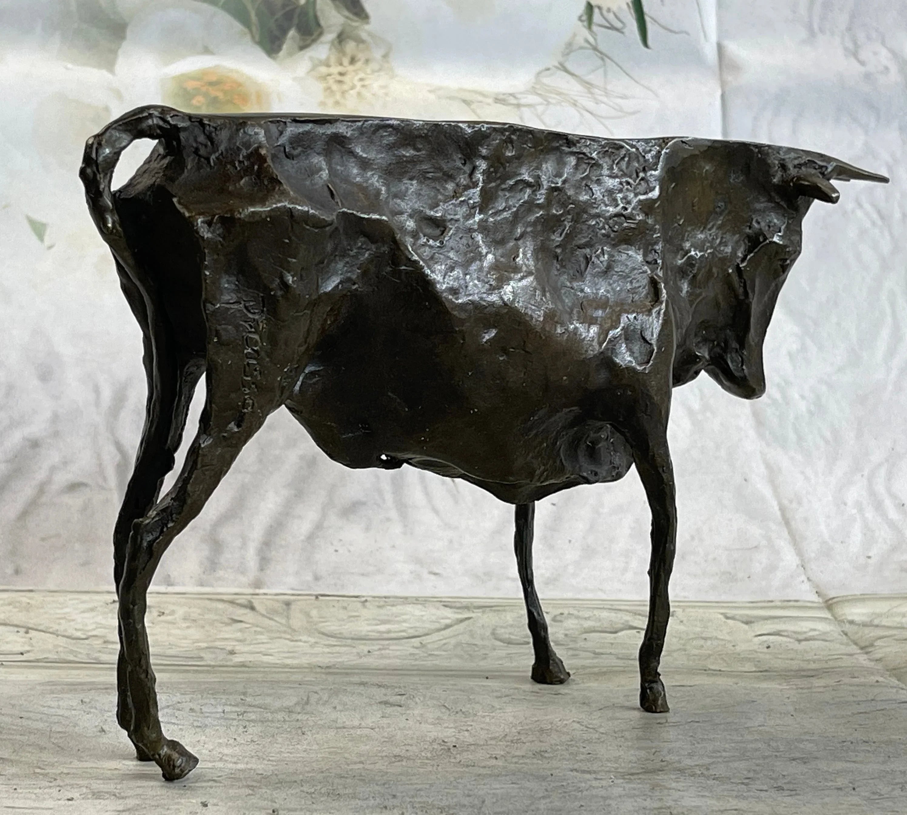 Picasso Bronze Bull Sculpture Figurine Abstract Cubism Figurine Figure Art 6" x 10" - The Mayfair Hall