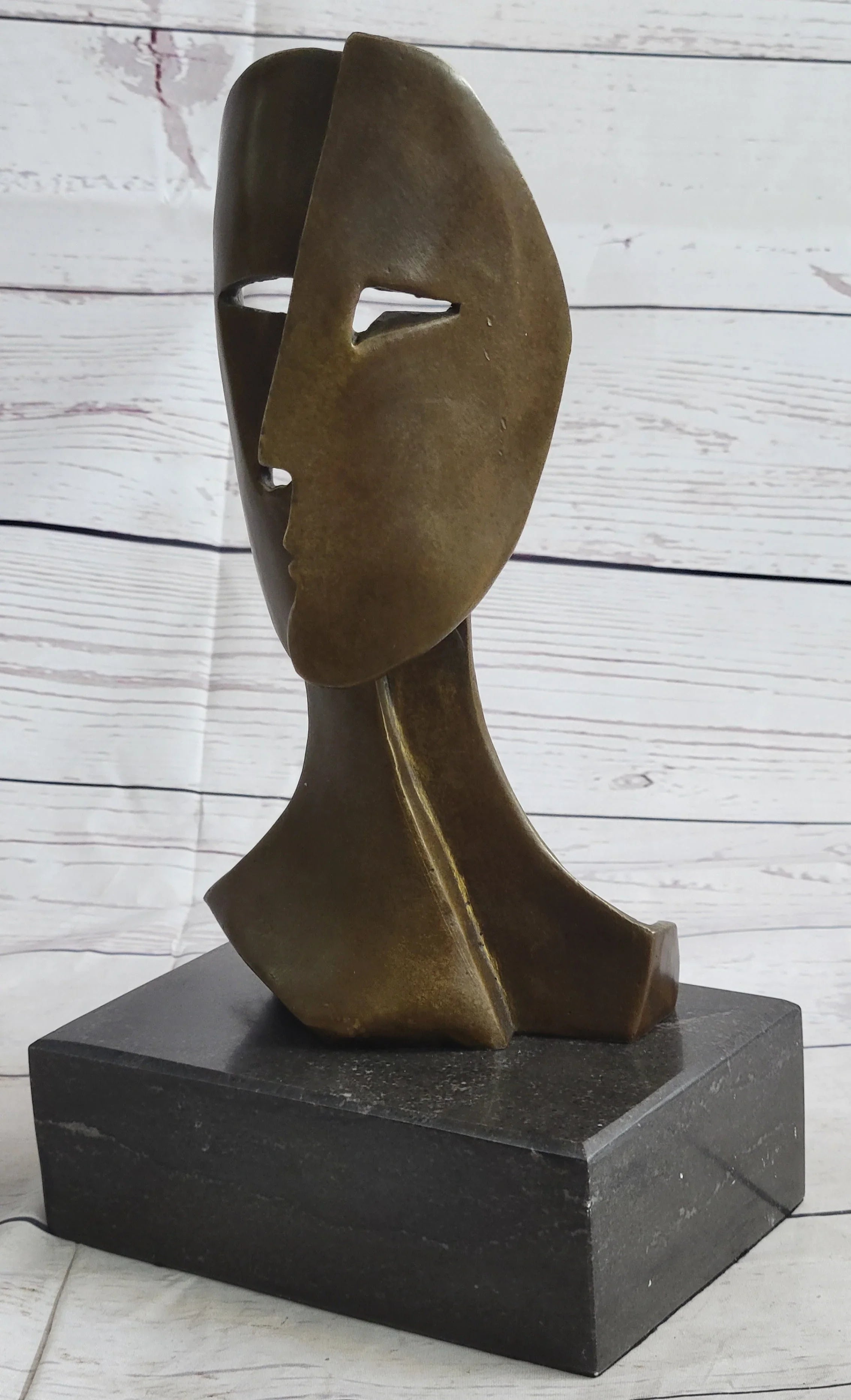 Pablo Picasso Two Faces Mask Modern Art Cubism Statue Sculpture Decor 11" x 6" - The Mayfair Hall