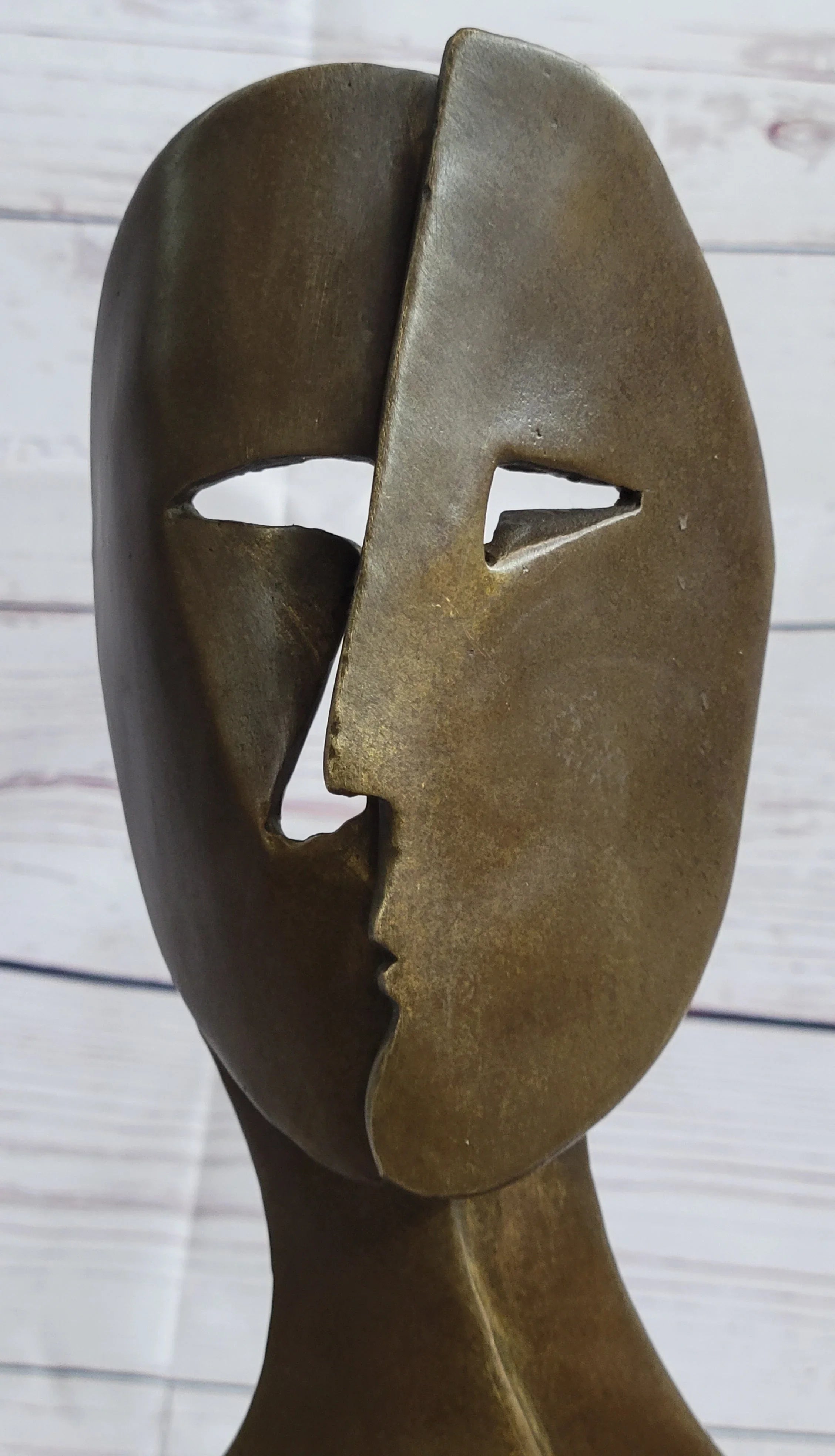 Pablo Picasso Two Faces Mask Modern Art Cubism Statue Sculpture Decor 11" x 6" - The Mayfair Hall