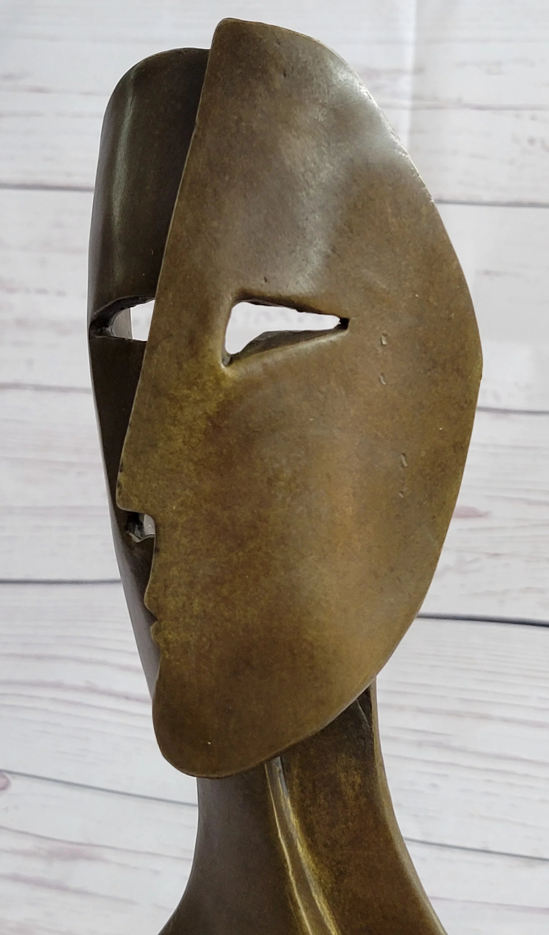 Pablo Picasso Two Faces Mask Modern Art Cubism Statue Sculpture Decor 11" x 6" - The Mayfair Hall
