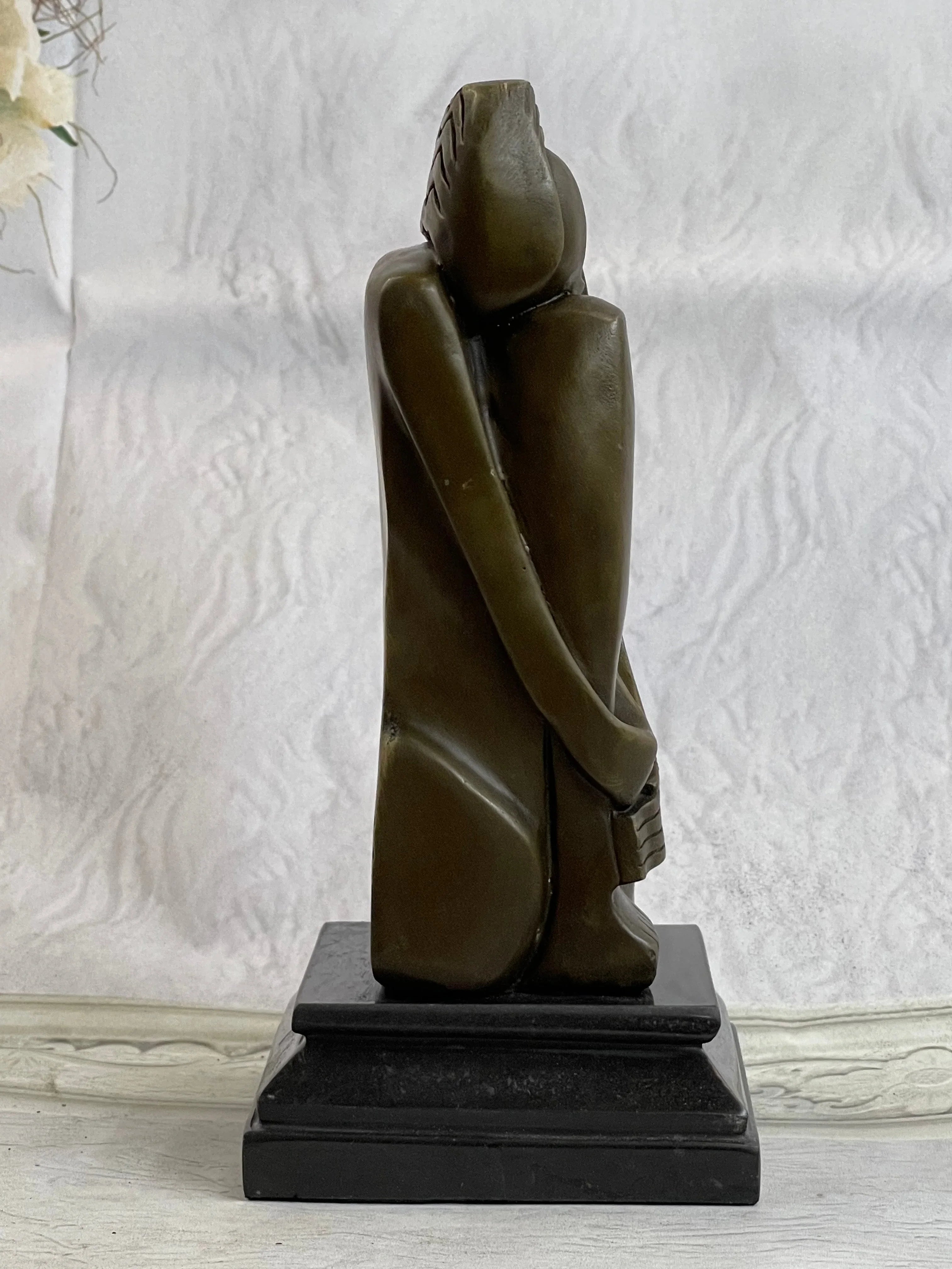 Signed Salvador Dali Abstract Woman Bronze Marble Base Figurine Hot Cast Figure - The Mayfair Hall