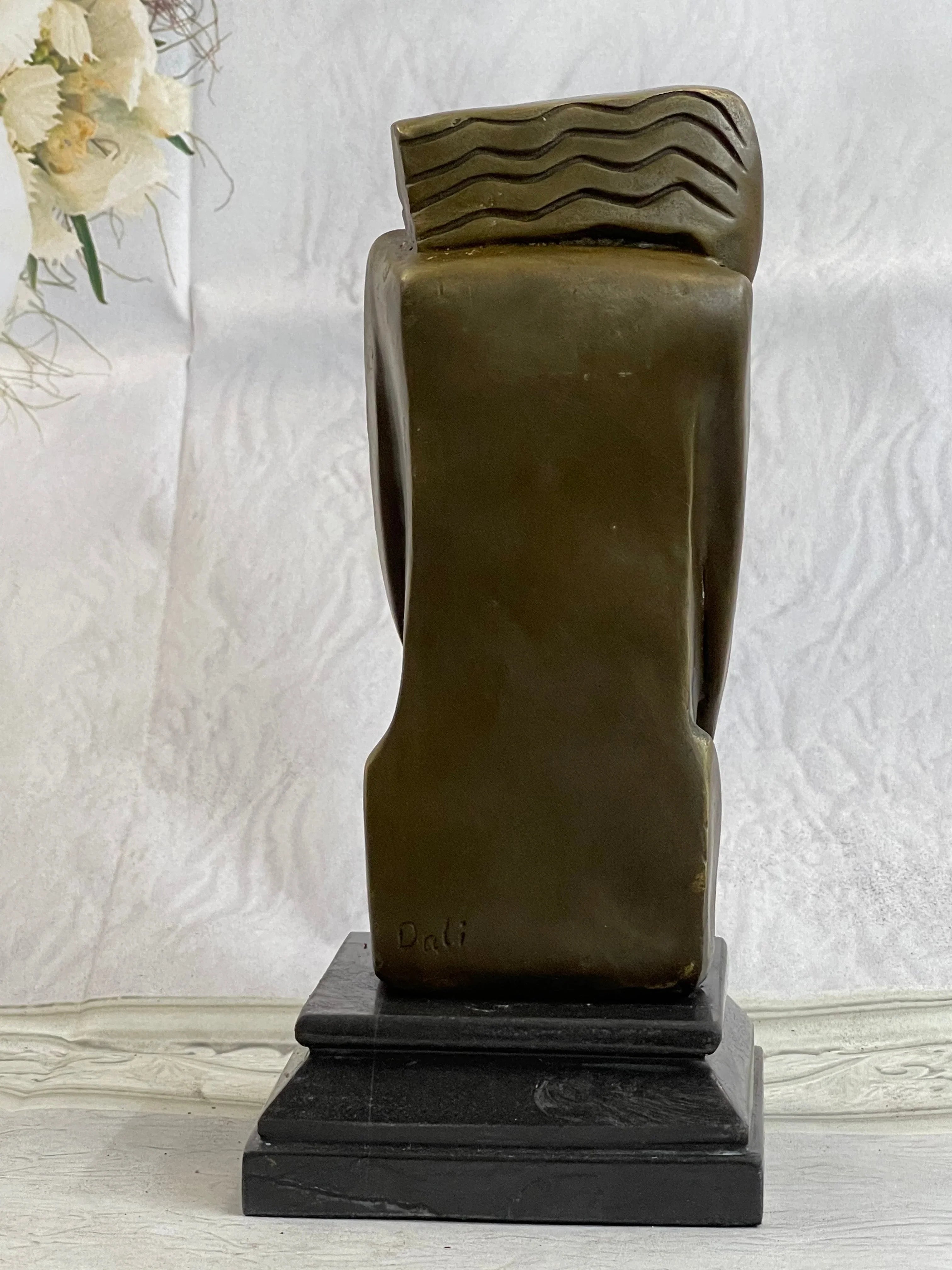 Signed Salvador Dali Abstract Woman Bronze Marble Base Figurine Hot Cast Figure - The Mayfair Hall