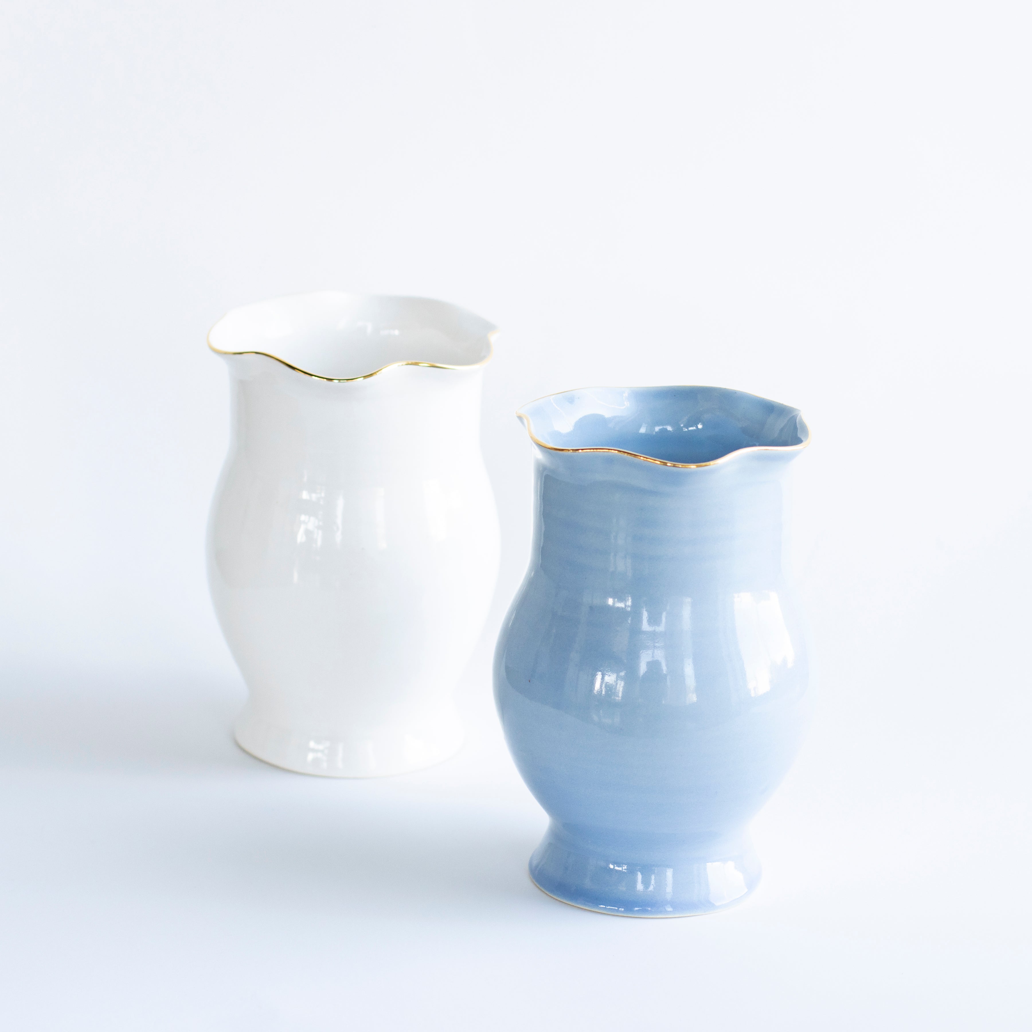 Wavy Amphora Vase