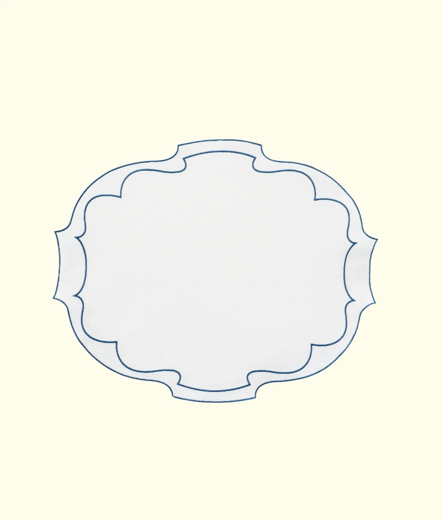 Frame Oval Linen Placemats - Thumbnail 2