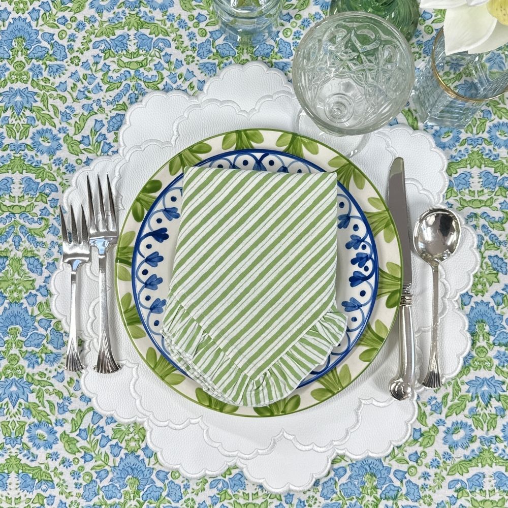 Larkspur & Bramble: Blue & Green - Tablecloth