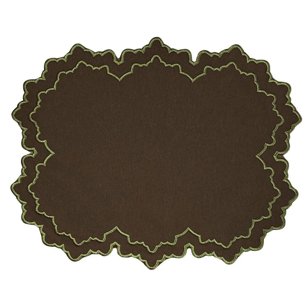 Flying Sheep Country Whitley Placemat - Cocoa (Set of 4)