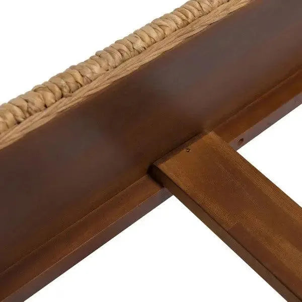 Safavieh Willa Natural-Brown Woven Banana Stem Queen Bed