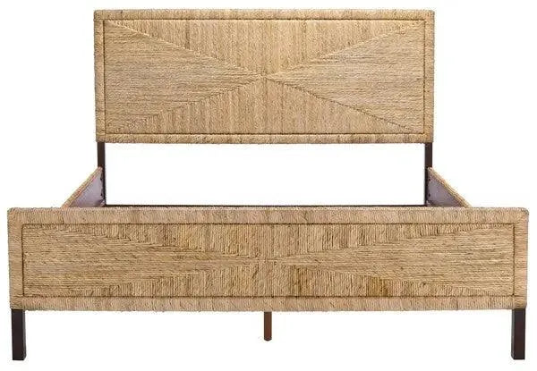 Safavieh Willa Natural-Brown Woven Banana Stem King Bed