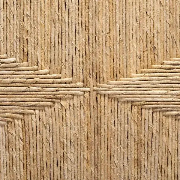 Safavieh Willa Natural-Brown Woven Banana Stem King Bed