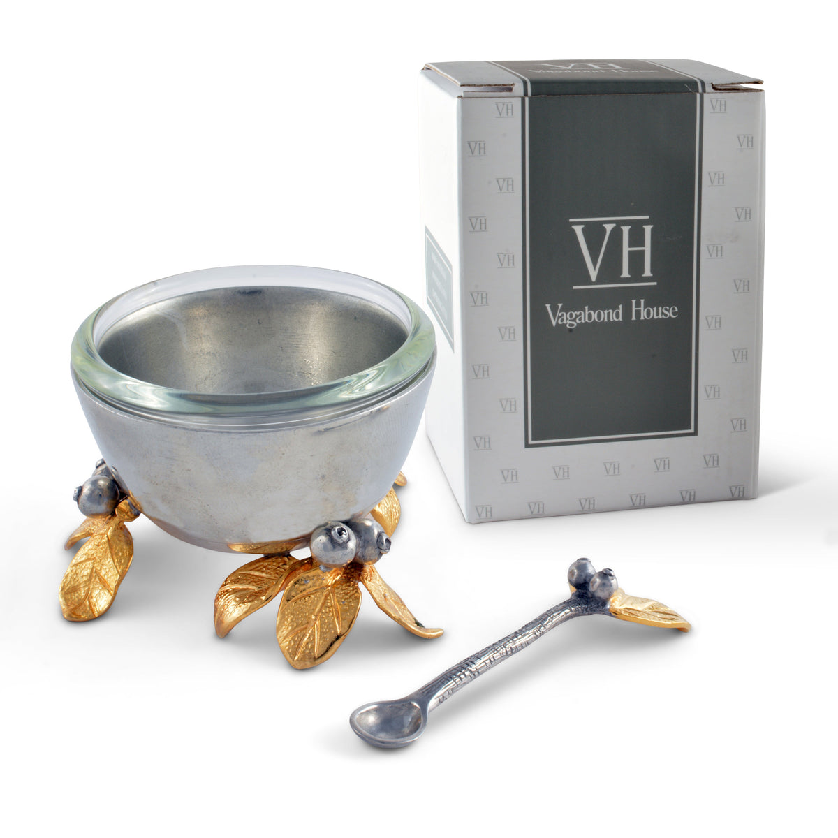 Golden Winter Berry Salt Cellar