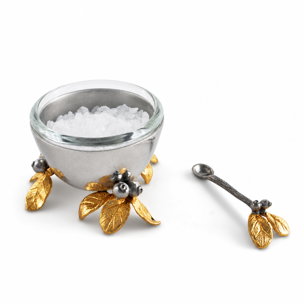Golden Winter Berry Salt Cellar