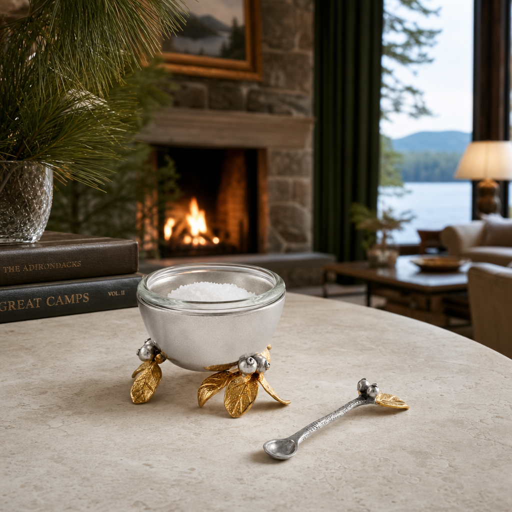 Golden Winter Berry Salt Cellar